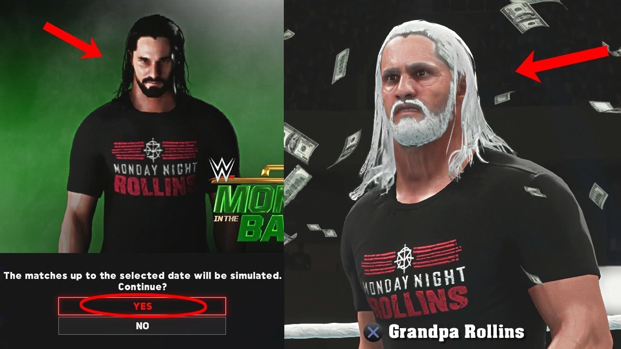 WWE 2K18 What Happens if Seth Rollins Becomes REALLY OLD in UNIVERSE MODE?