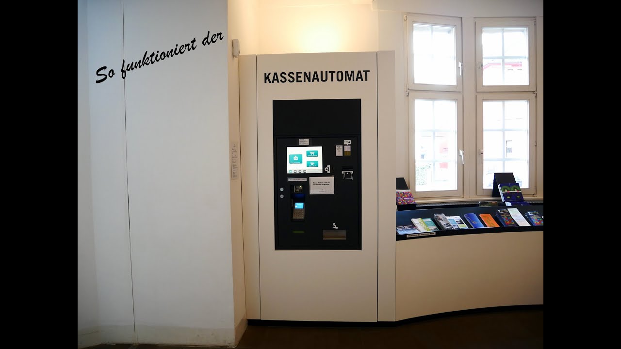 Bibliothek Witten - So funktioniert der Kassenautomat