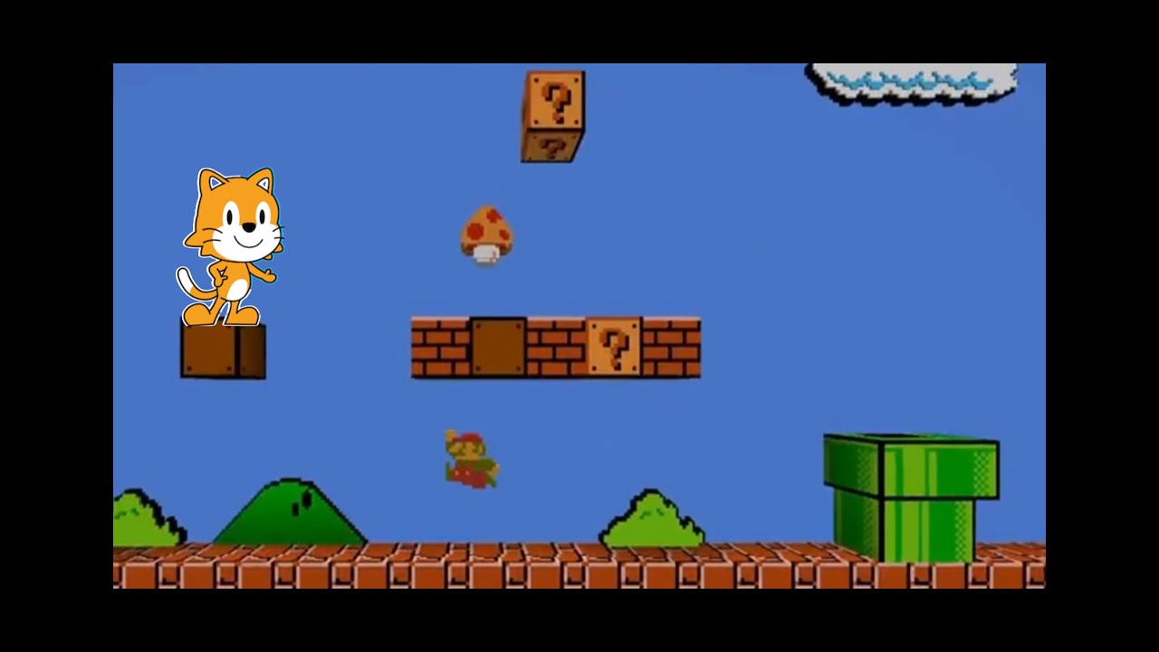 How to make a Super Mario Bros Platform Game in ScratchJr (kids coding tutorial on iPad)