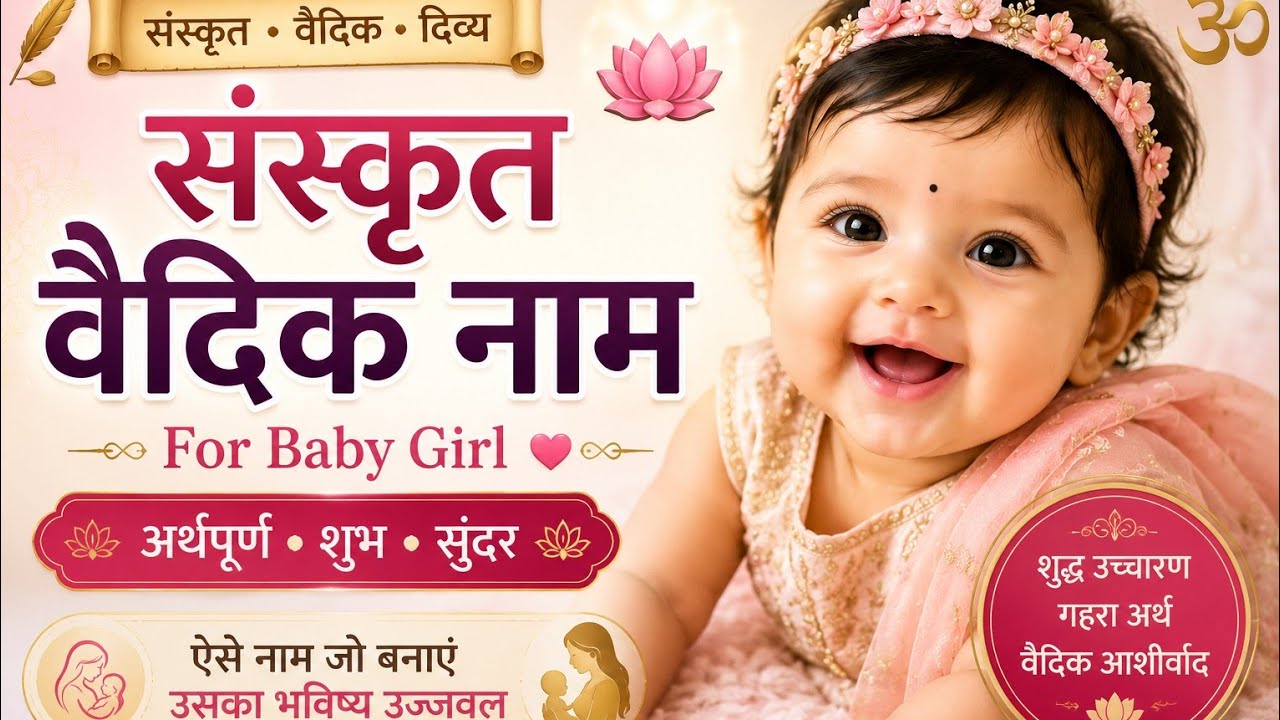 संस्कृत वैदिक नाम लड़कियों के लिए | Sanskrit Names For Baby Girl|Unique Baby Girl Names with Meaning