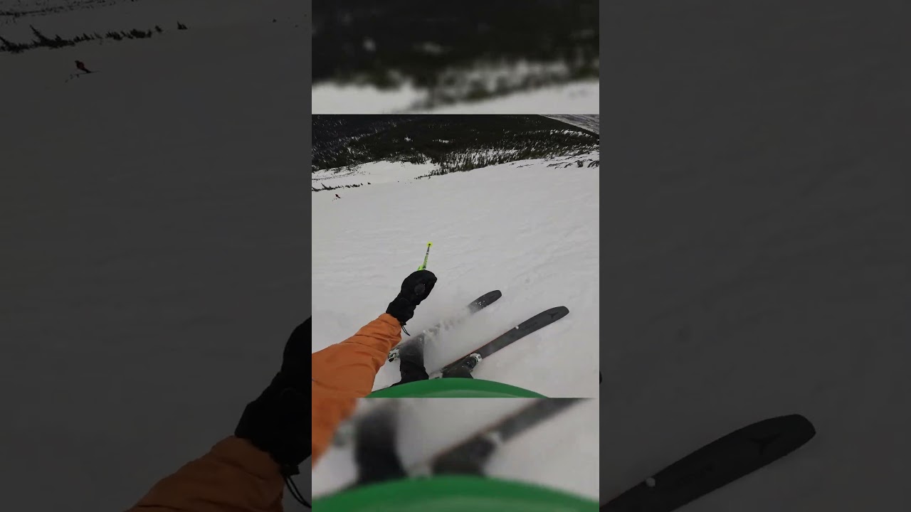 Insanely Steep Icy Fall Line at Marmot Basin