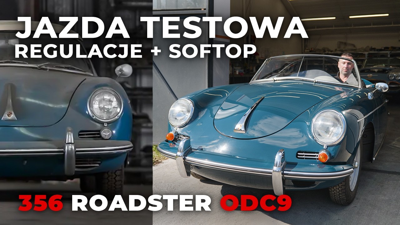 PORSCHE 356 ROADSTER - jazda testowa, regulacje, softop| Abcar Oldtimers