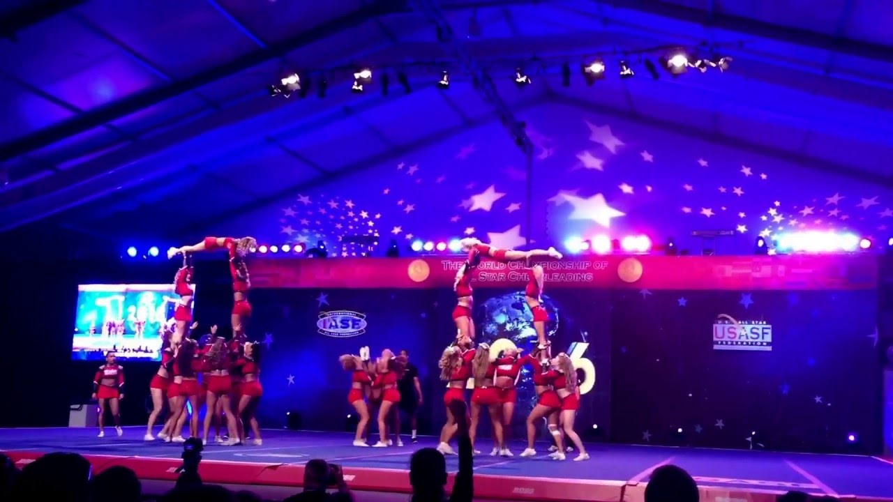 The Cheerleading Worlds 2016 Championship International Open Level 6 Viqueens Spirit (Norway)