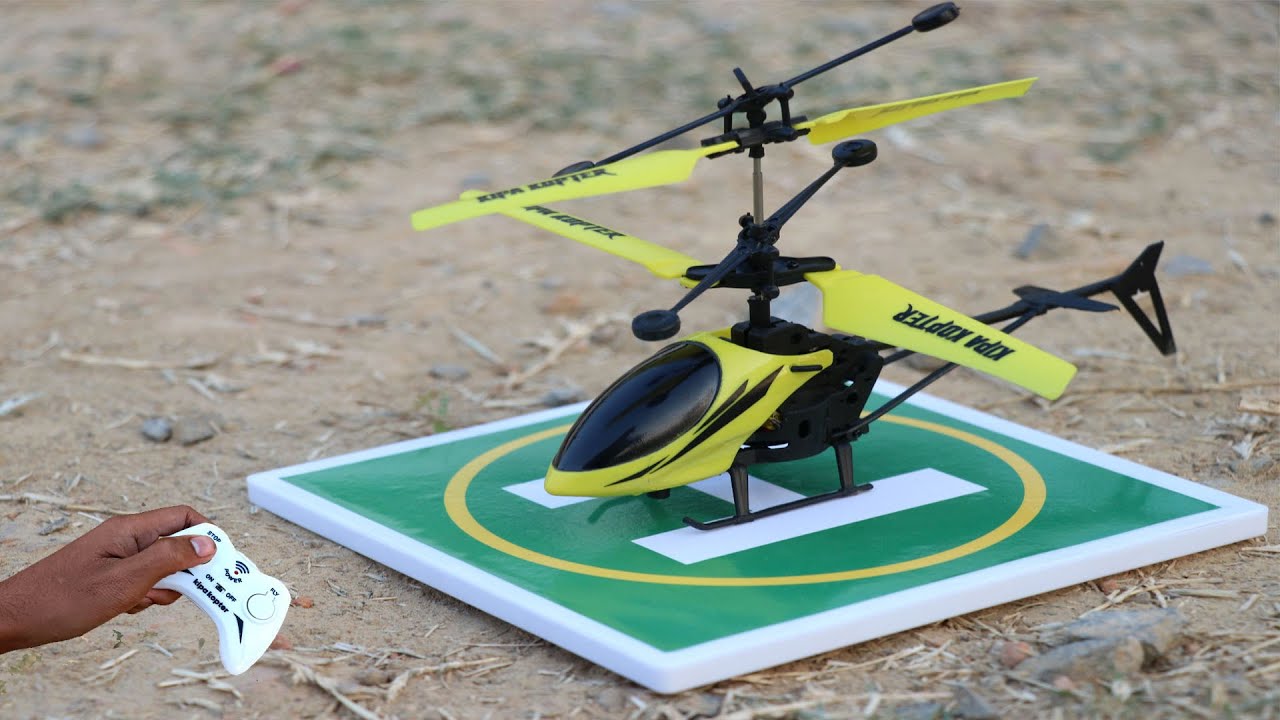 2.4Hz Yellow Mini RC Helicopter Unboxing And Fly Testing