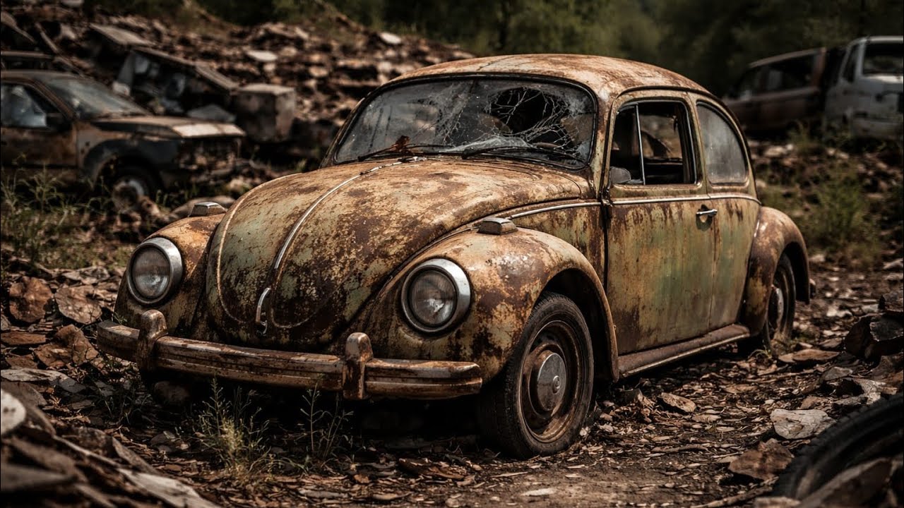 ASMR Car Restoration | Volkswagen Beetle Extreme Rust Repair 