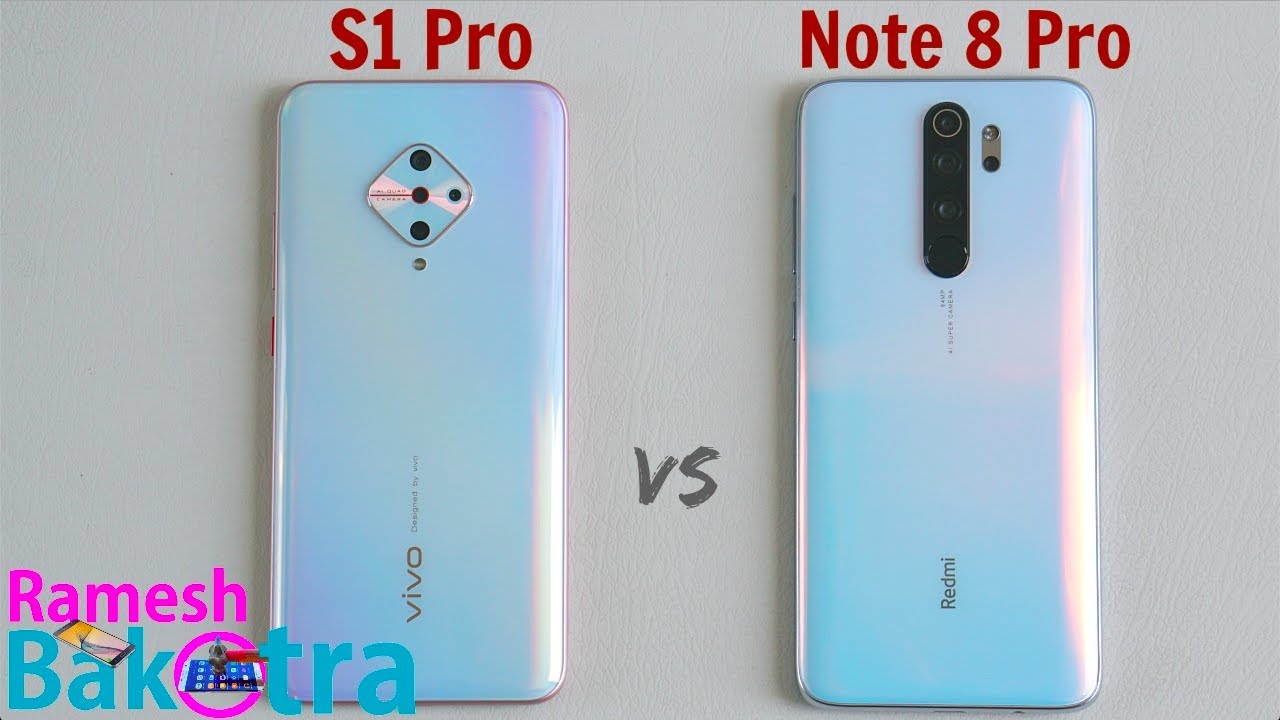 Vivo S1 Pro vs Redmi Note 8 Pro SpeedTest and Camera Comparison
