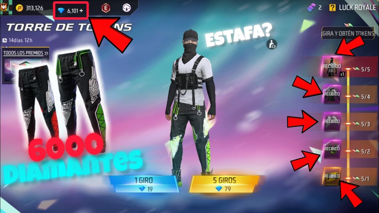 ME SAQUÉ LOS NUEVOS ANGELICALES VERDES 💚 | FREE FIRE