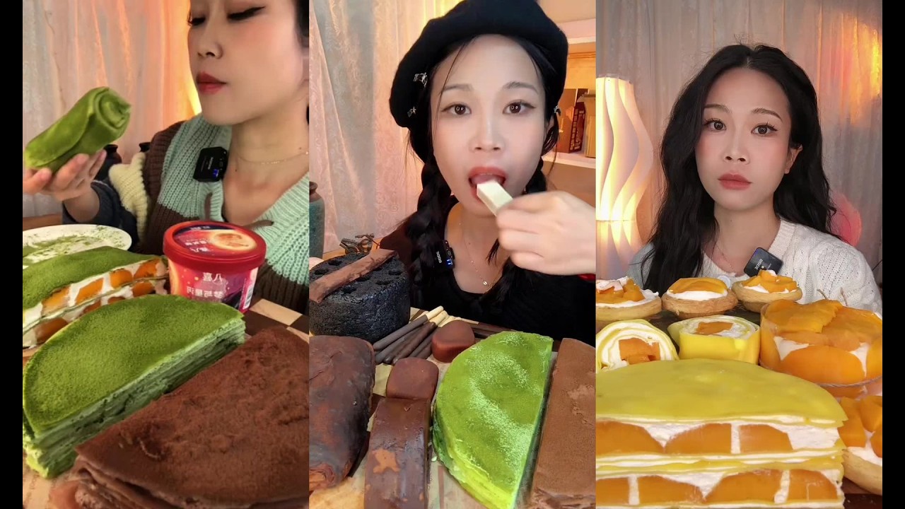 ASMR Creamy Cake Dessert Mukbang chocolate cake dessert recipes eating korean food cake Cottage