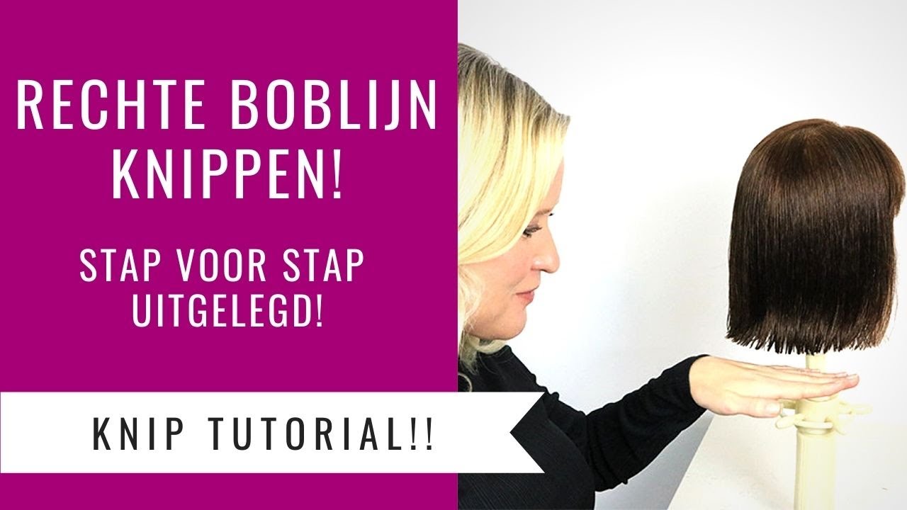 RECHTE BOBLIJN KNIPPEN | BOB HAIRCUT TUTORIAL | Dazzling Beauty