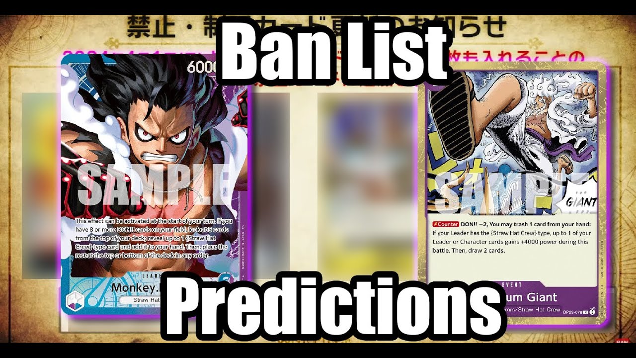 [OP12] What NEEDS to be BANNED? August Ban List Predictions | One Piece Card Game