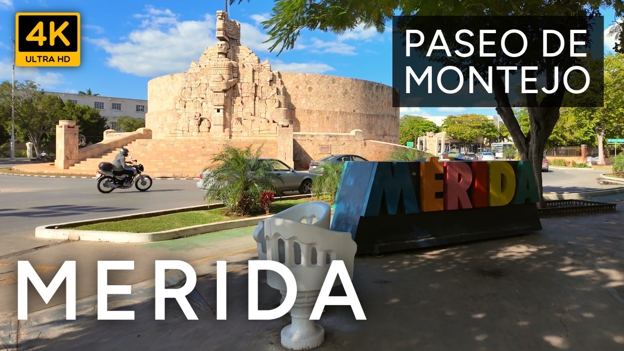 Merida, Mexico | Paseo de Montejo | 4K Walking Tour