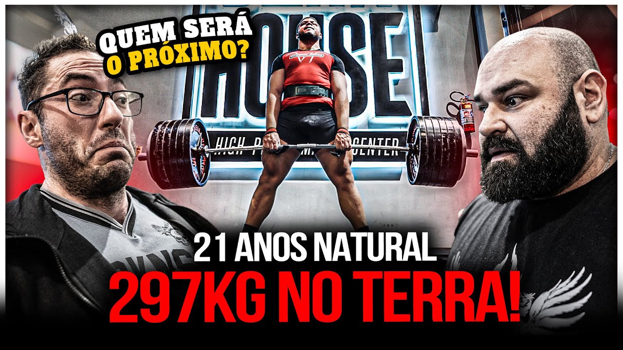 NATURAL DE 21 ANOS ASSUSTOU NINJA E STRONGMAN!! | *297kg no terra*