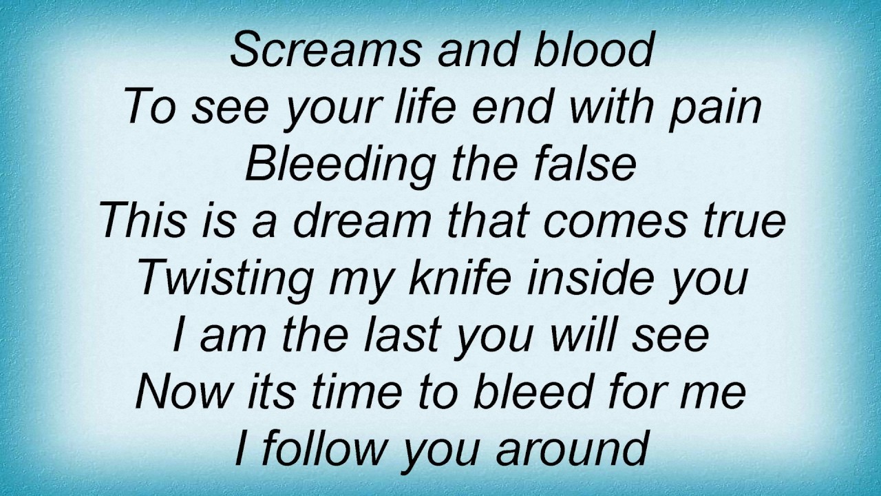 Aeon - Bleeding The False Lyrics