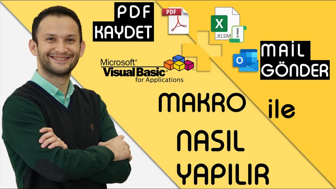 MS Excel ile Mail Gönderme ve PDF Kaydetme Butonu - Mail Nasıl Gönderilir? (Macro PDF Export)