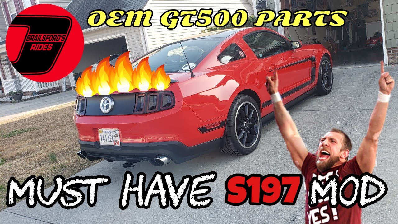 GT500 Spoiler Install On My 2012 Mustang Boss 302, MUST DO FOR ANY S197
