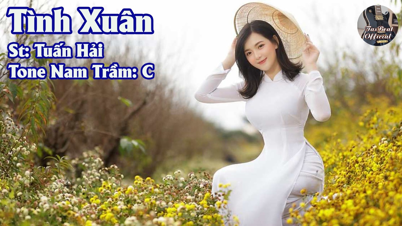 Karaoke Tình Xuân (Tuấn Hải) Tone Nam Trầm | TAS BEAT