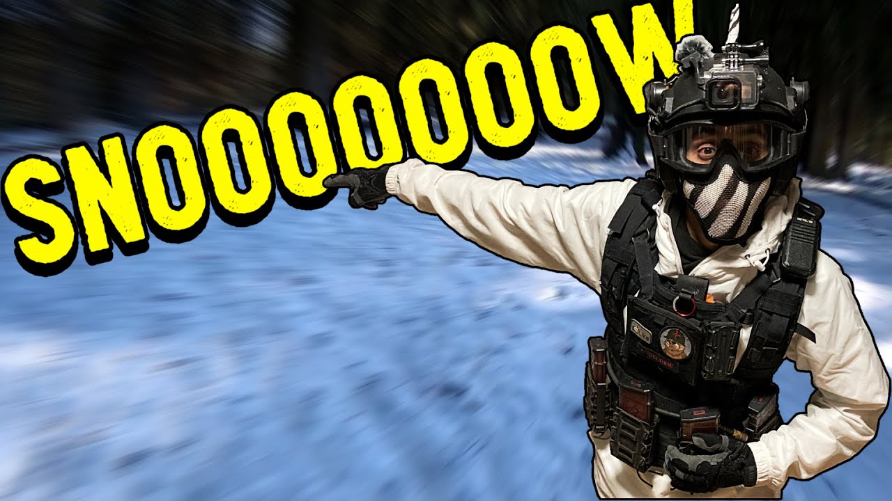 Finally! Airsoft in The SNOW!