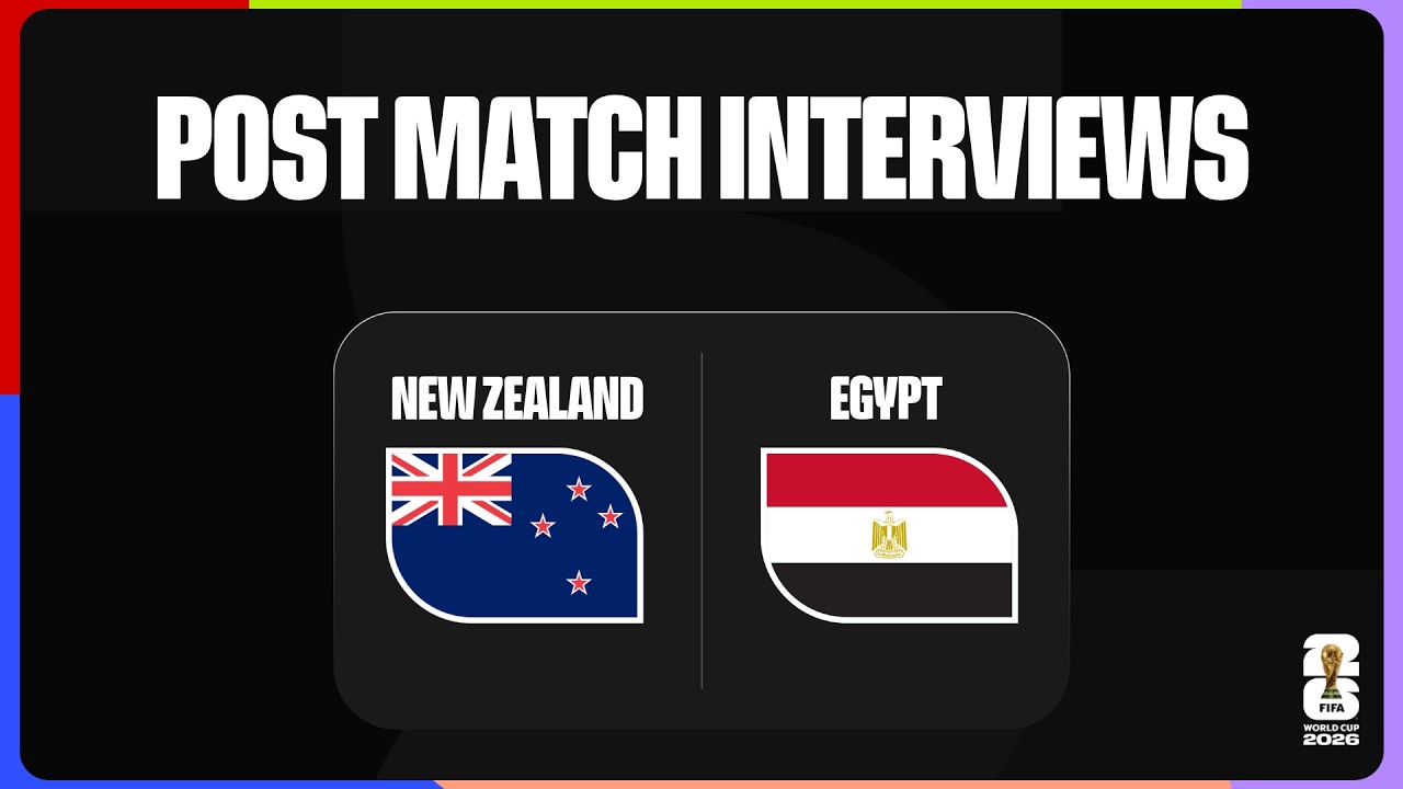 Post-Match Interviews: New Zealand 1-3 Egypt | FIFA World Cup 2026&trade;