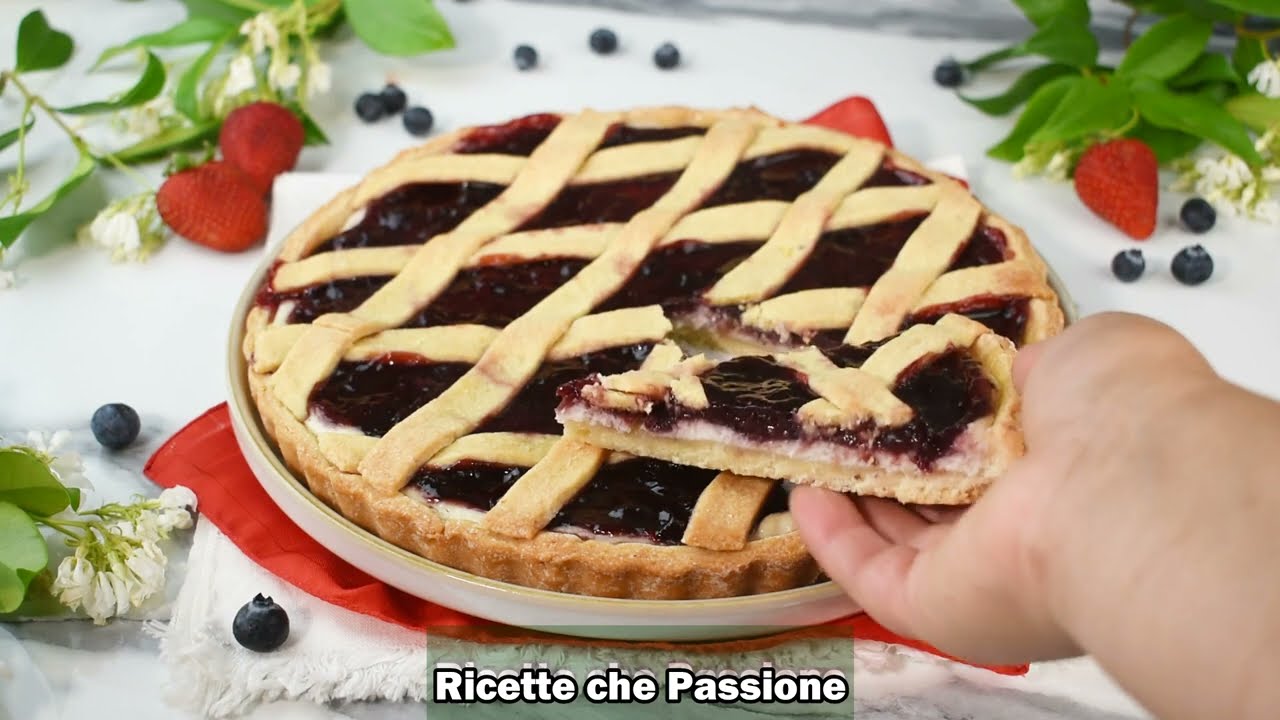 Come fare una gustosa crostata senza burro con ricotta e marmellata - Ricette che Passione