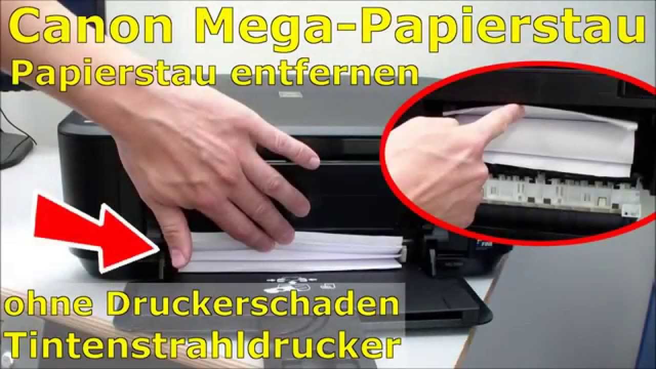 Canon Tintenstrahldrucker Mega-Papierstau entfernen (MG3550) | paper jam FIX