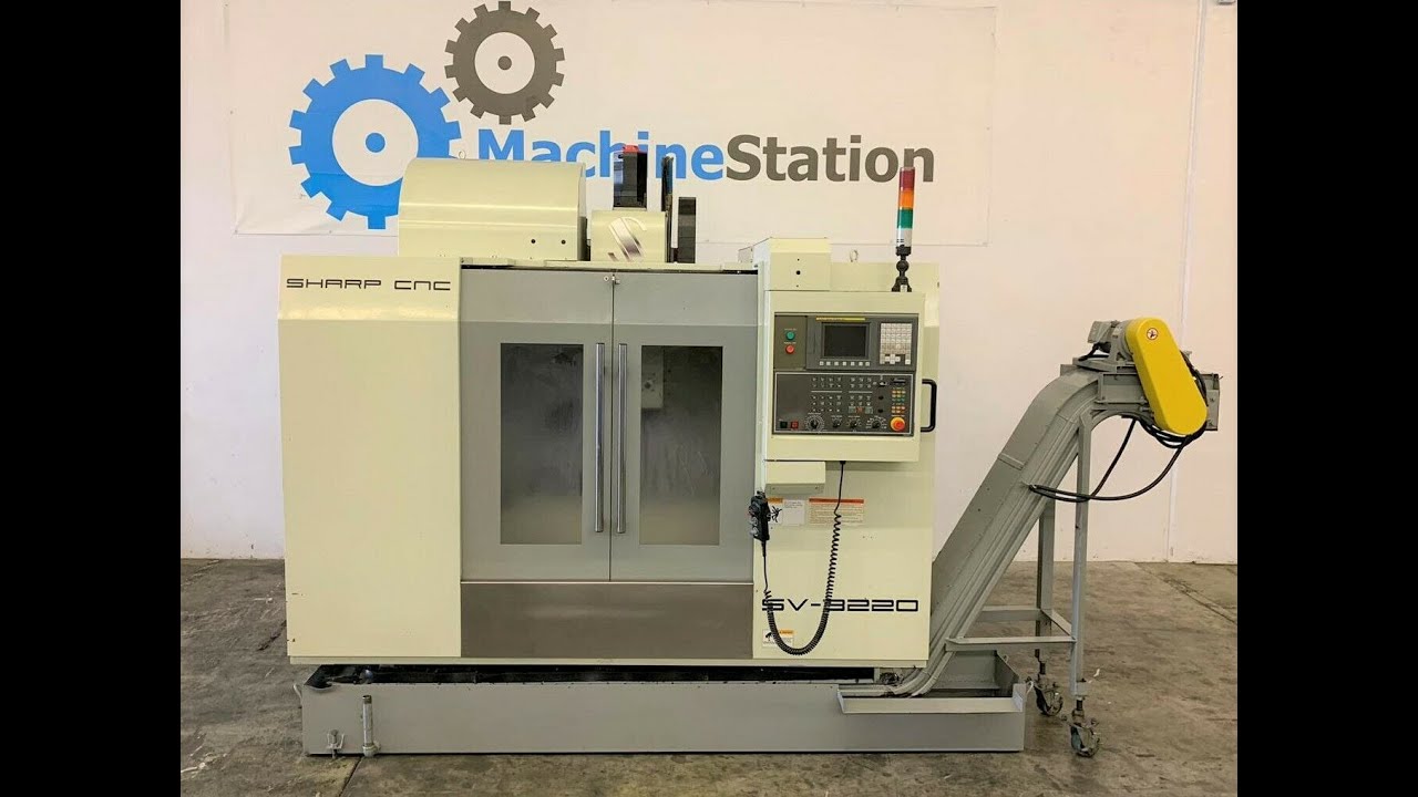 Sharp SV-3220 CNC Vertical Machining Center 10,000 RPM, 24 Tool changer 2007 - MachineStation # 1786