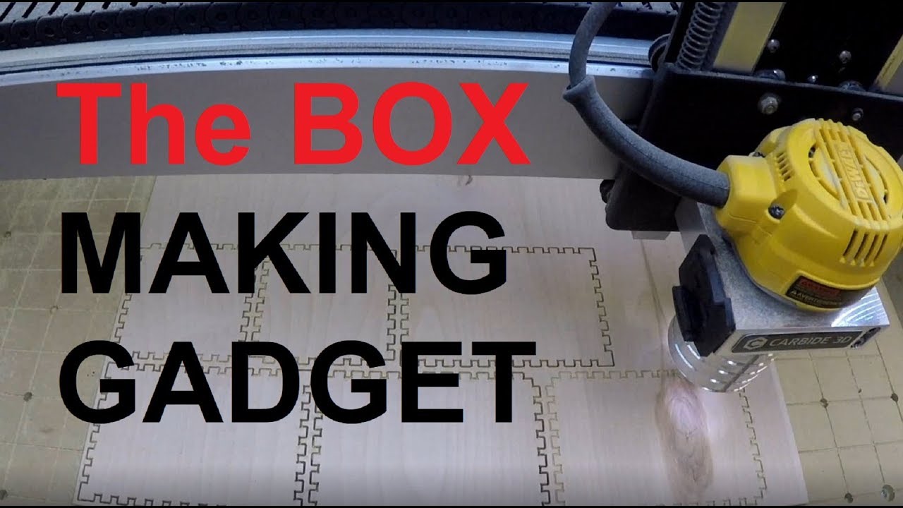 Устройство для изготовления коробок с использованием VCarve на станке с ЧПУ Shapeoko.