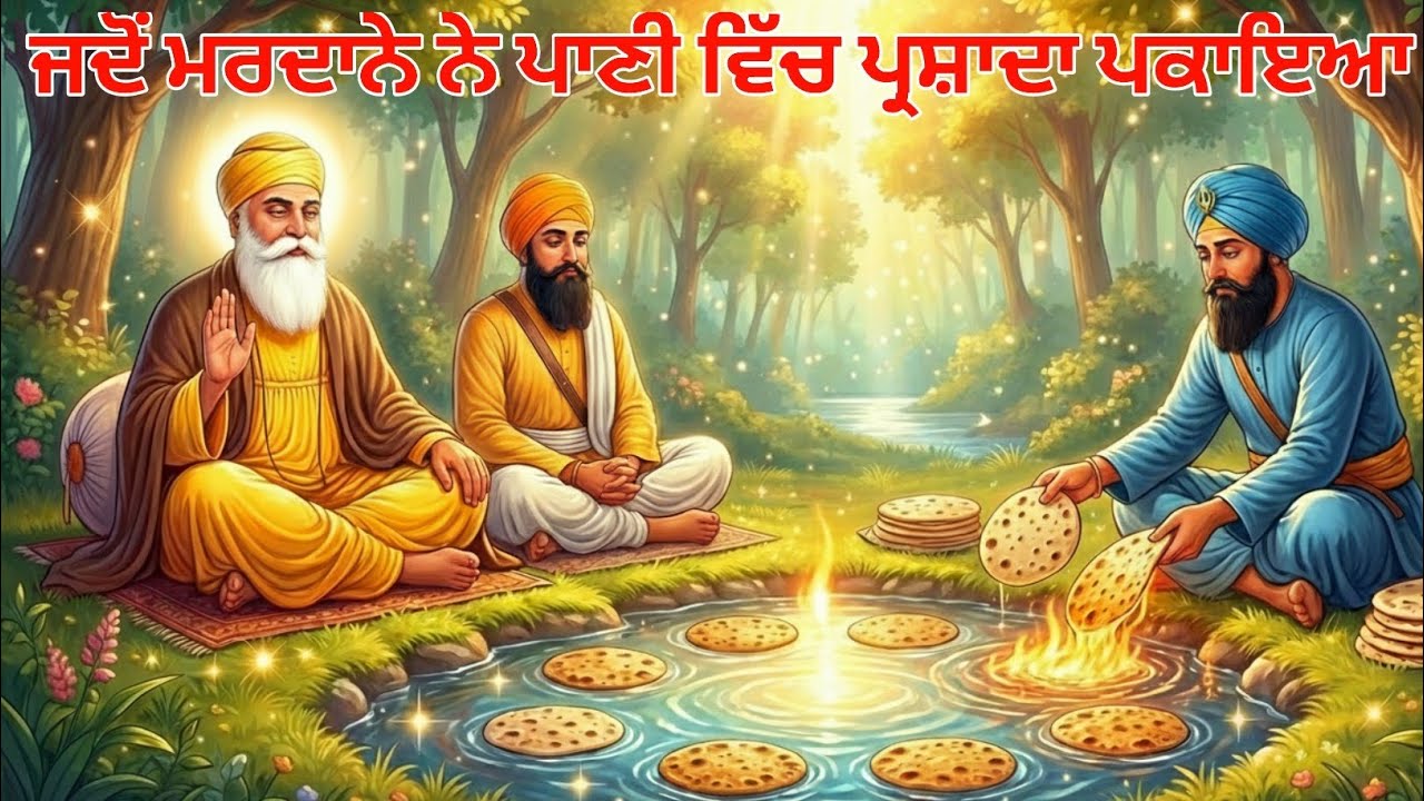 🔴 ਇਹ ਕਿਵੇਂ ਹੋਇਆ? ਜਦੋਂ ਭਾਈ ਮਰਦਾਨੇ ਨੇ ਪਾਣੀ ਉੱਤੇ ਪਕਾਇਆ ਪ੍ਰਸ਼ਾਦਾ | Guru Nanak Dev Ji Sakhi