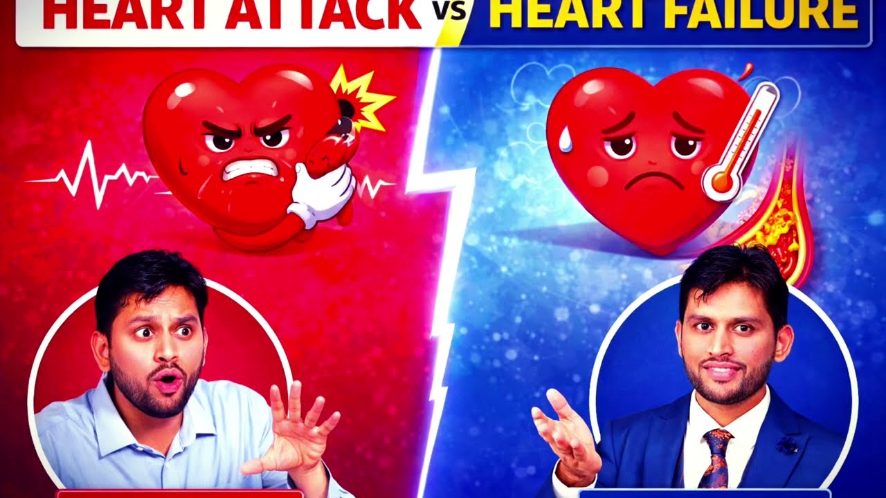 Heart attack vs heart failure@Amardeepsinghchauhan90 