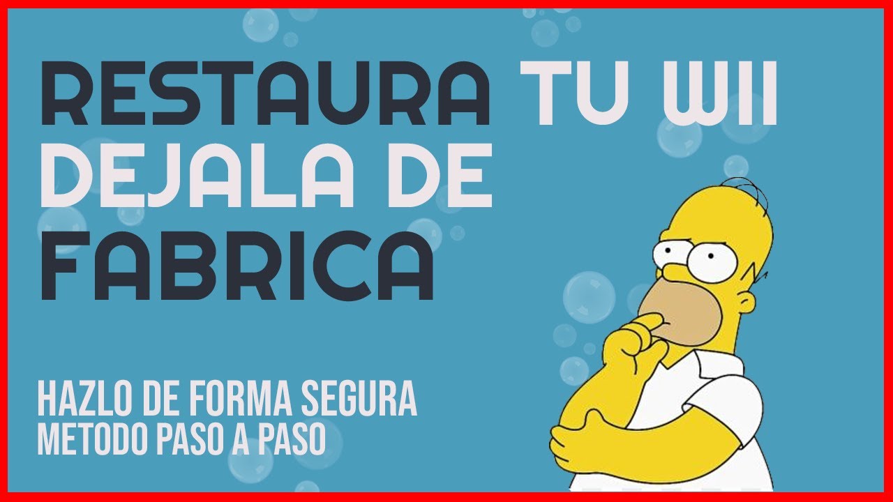 Restaura tu Wii. Déjala de fábrica paso a paso.. Solo v4.3 | No Wii Mini, vWii