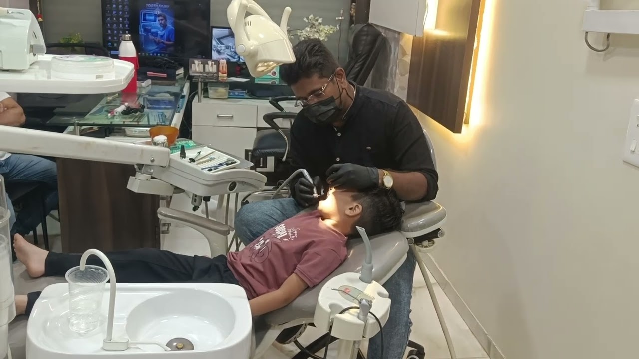 लहान मुलांच्या किडलेल्या दातांन मध्ये सिमेंट भरणे 🦷✨☎️02591796340