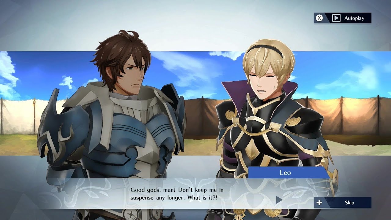 Fire Emblem Warriors - Frederick & Leo Support Conversation