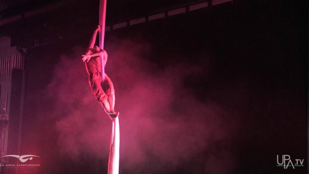 Joe Cassman Lam, Hong Kong. 2016 Male Silks U.S. Aerial Competitor.
