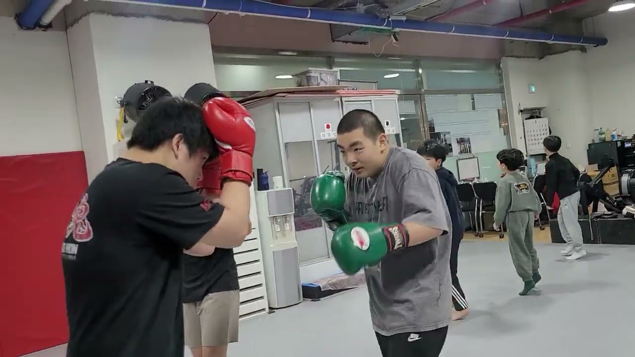 양주투혼정심관 중1중2복싱 맞는 훈련