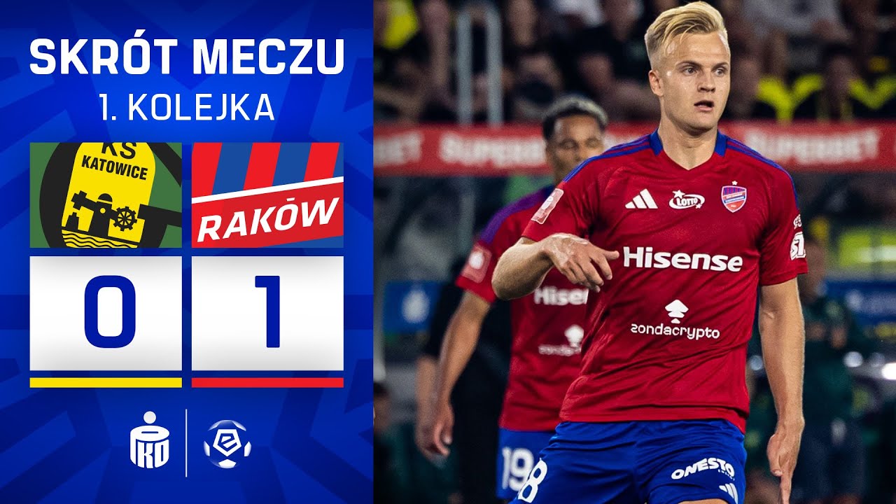 GKS Katowice - Raków  | SKRÓT | Super duet: Ameyaw - Brunes! | Ekstraklasa 2025/26 | 1. kolejka