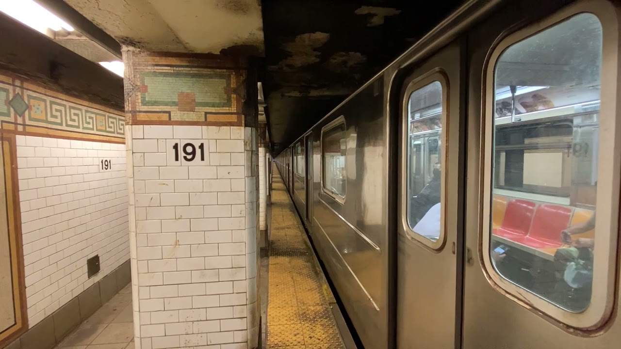R62a 1 Train leaves 191 street