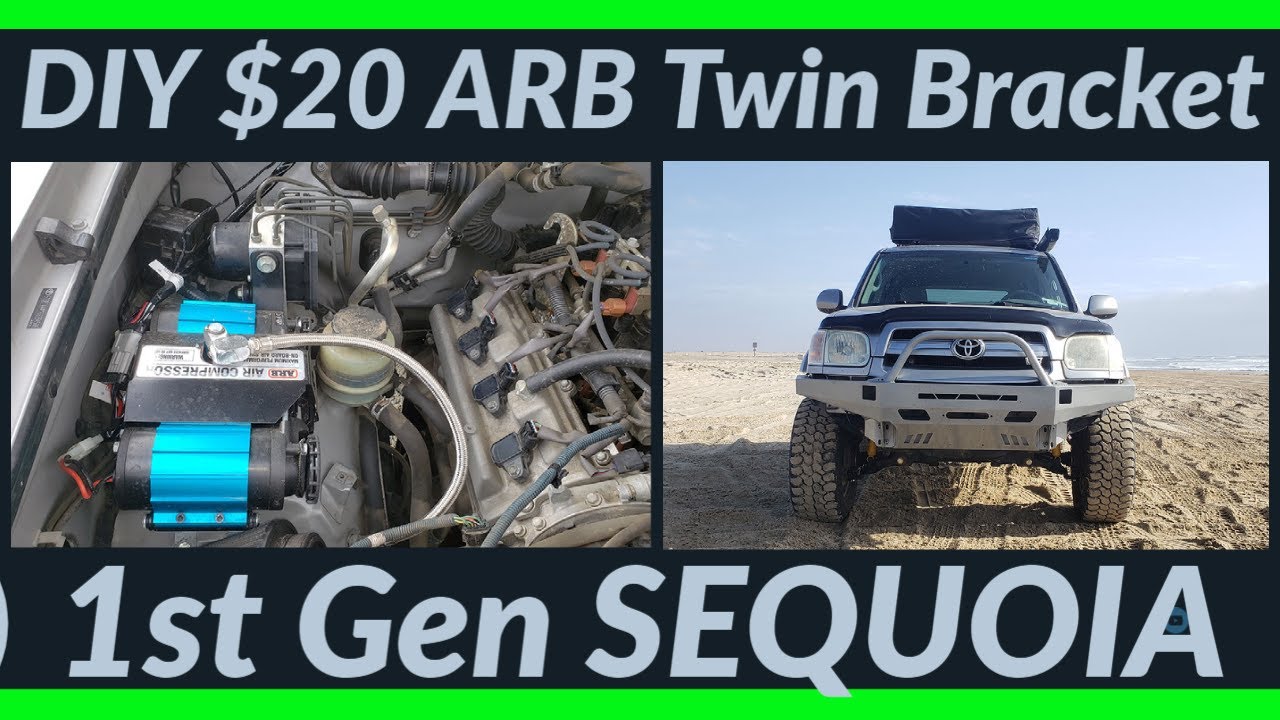Dirt Cheap DIY ARB Twin Compressor Bracket | 1st Gen SEQUOIA |