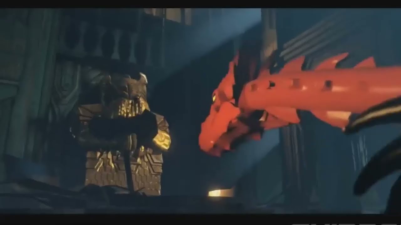 Lego Smaug scenes