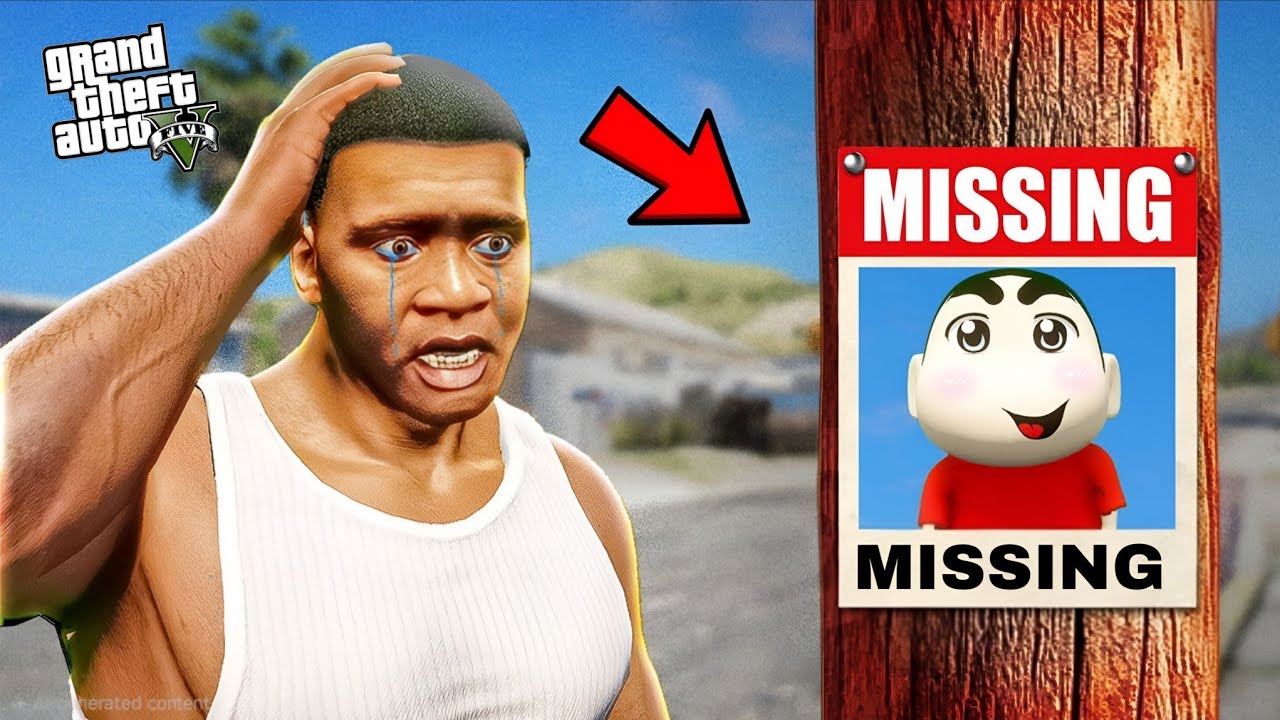 Shinchan Is Missing |  Franklin Find out Shinchan In GTA5