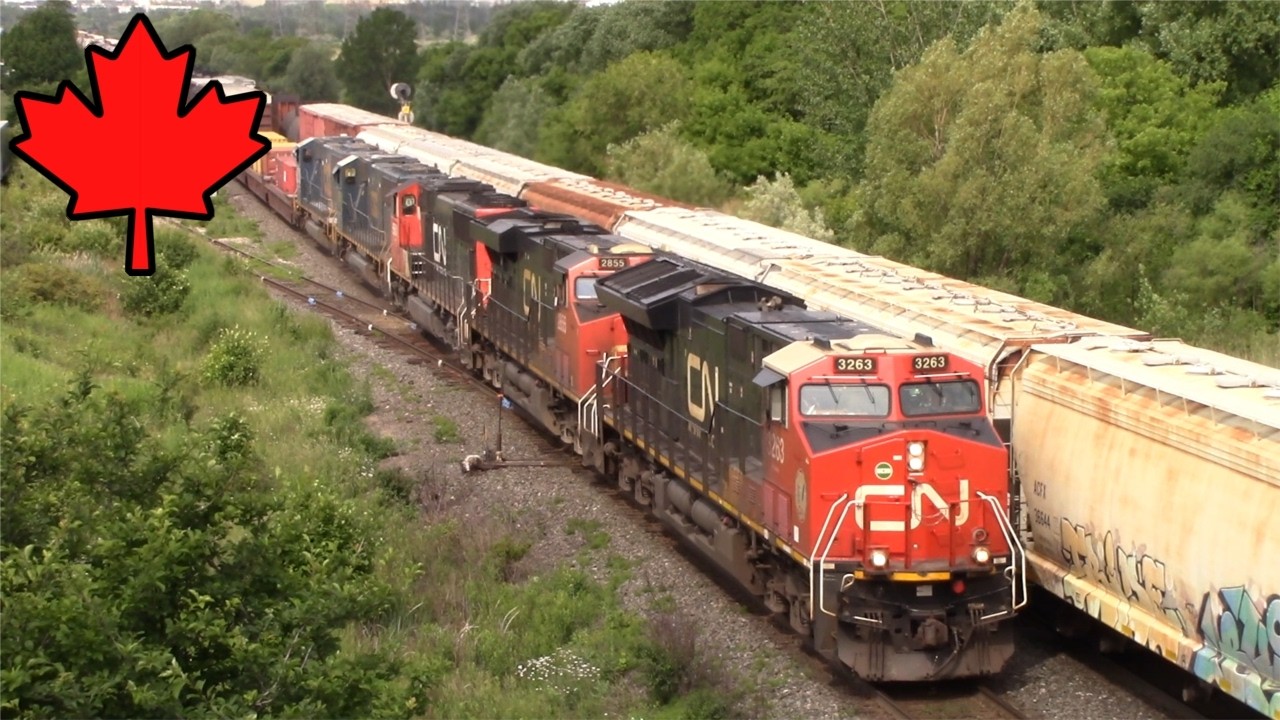 Canadian National [CN]: Planes & Trains Desde Puente Vehicular Weston | Vaughan, ON.