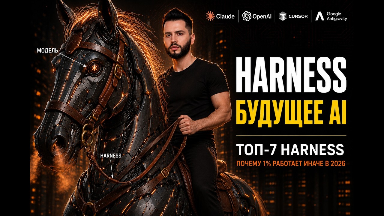 HARNESS &mdash; AI-РЕВОЛЮЦИЯ о которой молчат! ТОП-7 Harness и почему 1% работает иначе в 2026!