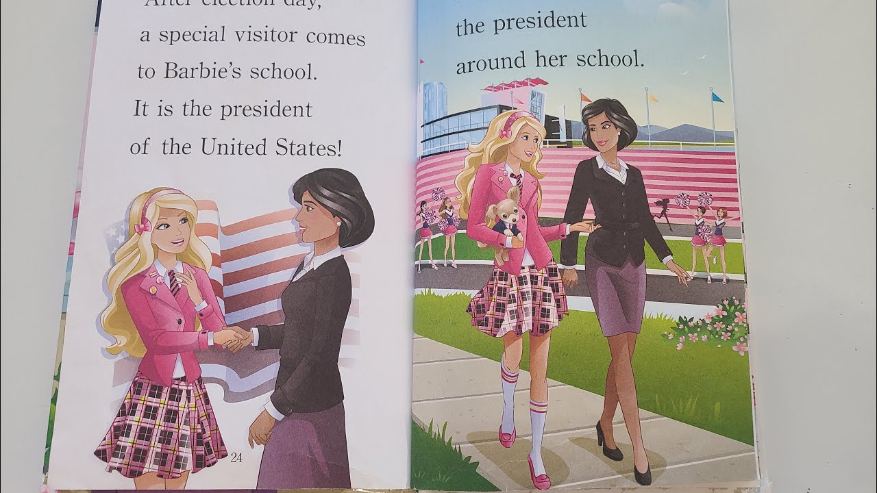 Barbie ! Barbie I can be president book ! Barbie books collection ! Step - 2 Reading books!📚