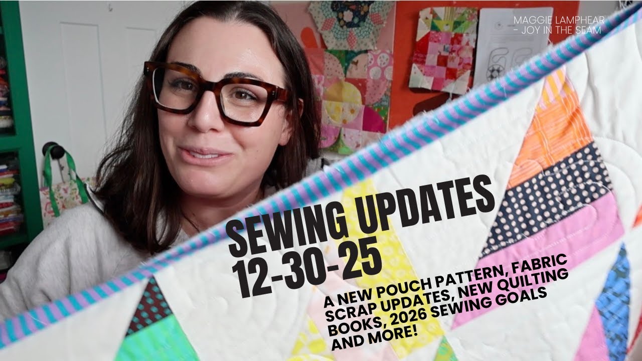 Weekly Quilty Updates Dec 30 - Fabric Scraps update, next steps, 2026 sewing goals, new quilt books!