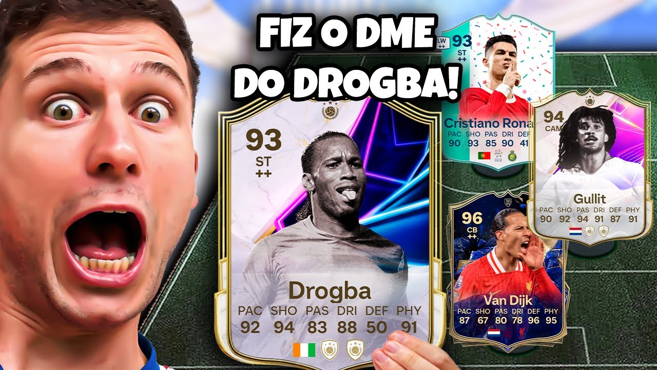 OBRIGAÇÃO TER O DROGBA!! WL COM UM TIME META EM VOLTA DELE 🔥 EA FC 25 ULTIMATE TEAM BR
