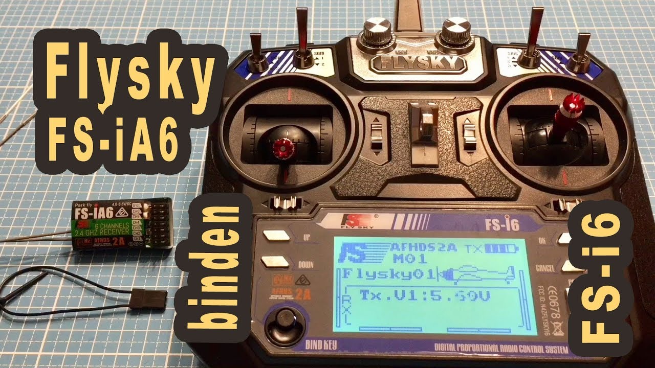 Flysky FS iA6 Empfänger an Flysky FS i6 Funke binden
