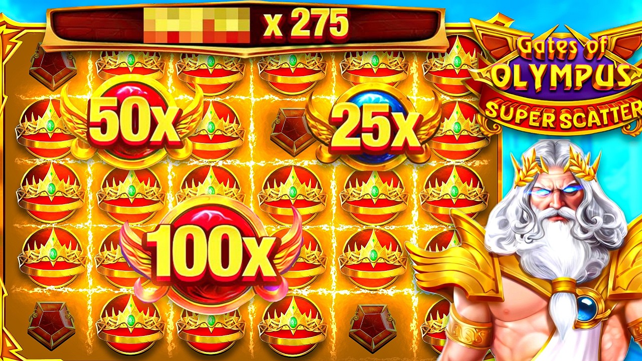 В игре Gates of Olympics Super Scatter творится настоящий хаос!