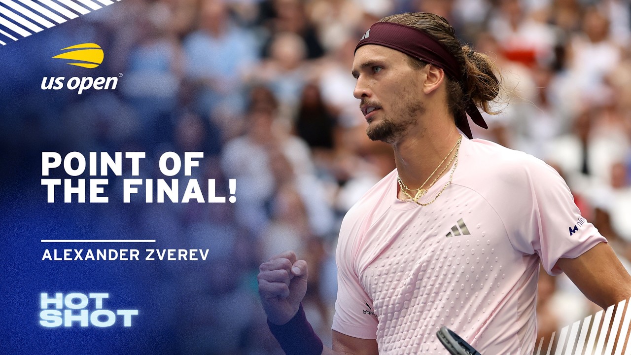 Aleander Zverev Hits Unreal Passing Shot in the Final | 2026 US Open