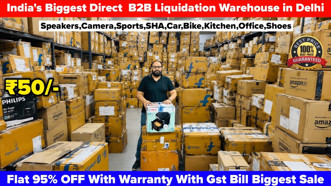 Biggest Amazon Flipkart Warehouse Delhi | 98% Off On Electronics, Kitchen,Fmcg,Orphan| Surplus Dekho