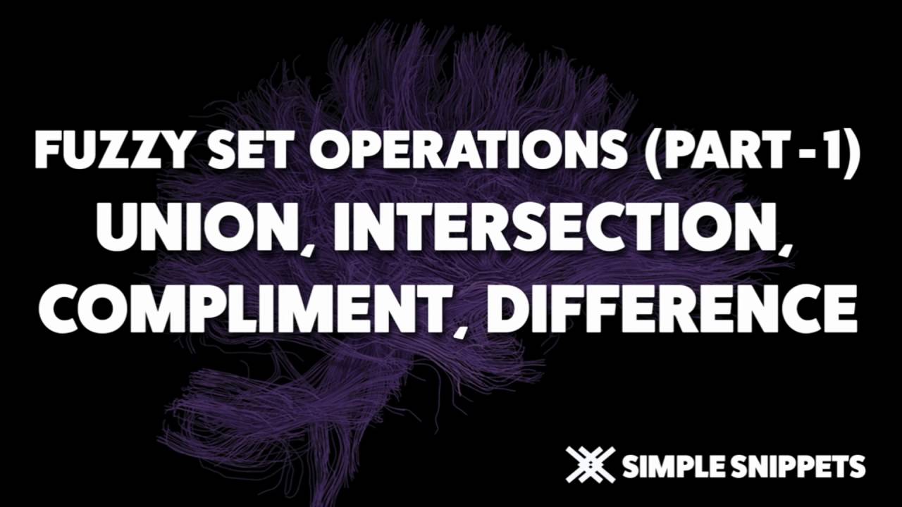 Fuzzy Set Operations (Part-1) | Union, Intersection, Complement, Difference