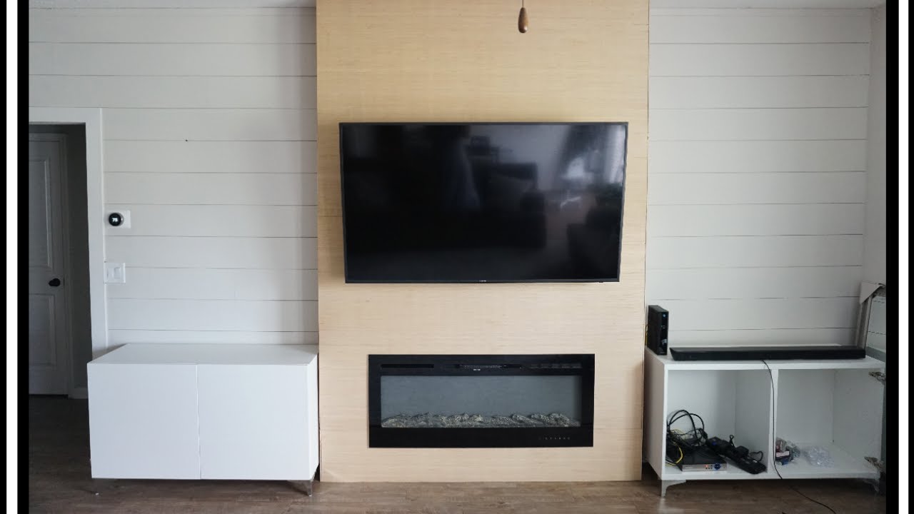 Building An Electric Fireplace Wall Surround