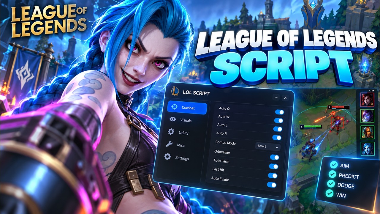 League of Legends Script 2026 &ndash; Orbwalker, Evade & Auto Combo | LoL Setup